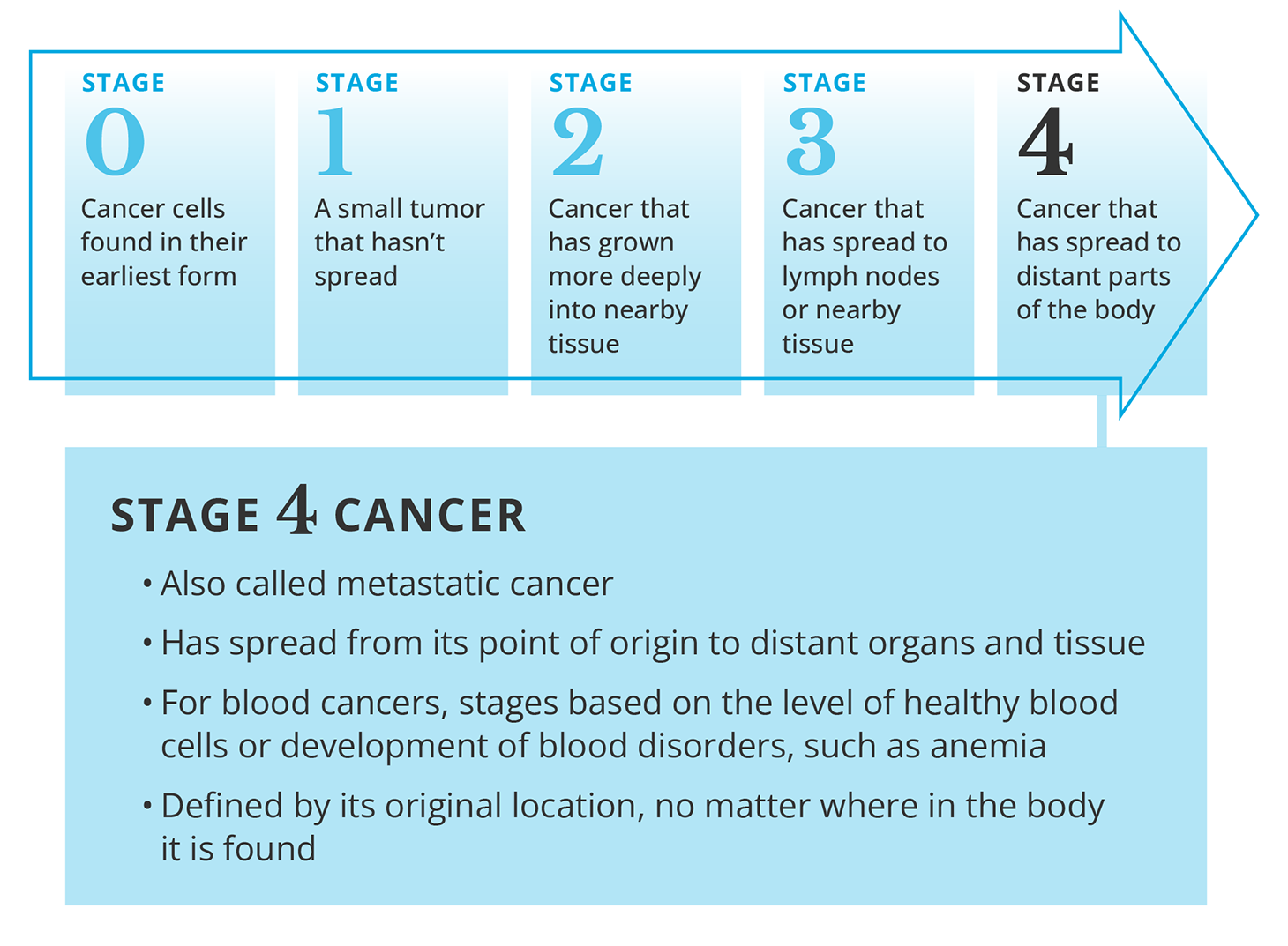 Description of stage 4 (metastatic) cancer