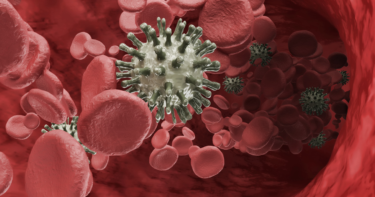 Microscopic illustration of blood cancer