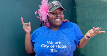 Cityof Hope cancer survivor Onjalai Brown