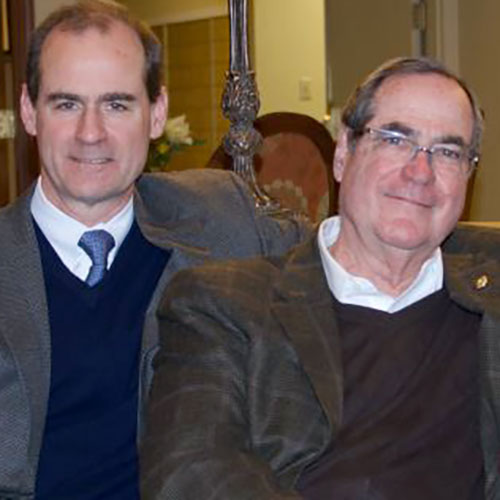From left: David J. Winchester and his father David P. Winchester.